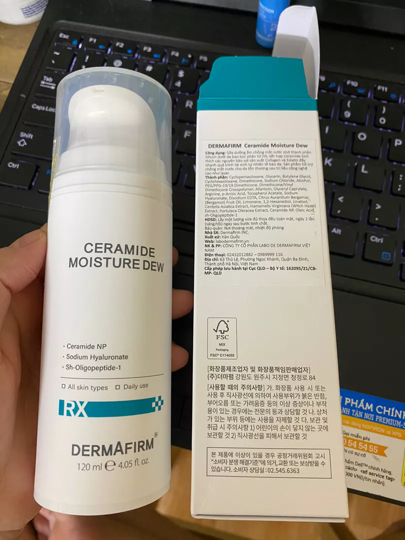 Sữa dưỡng Dermafirm - Ceramide Moisture Dew (120ml) cấp ẩm